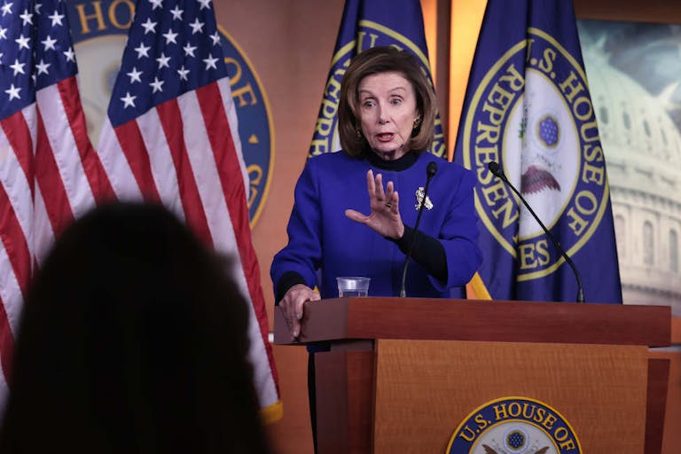 Nancy Pelosi Speaks During Weekly Press Conference