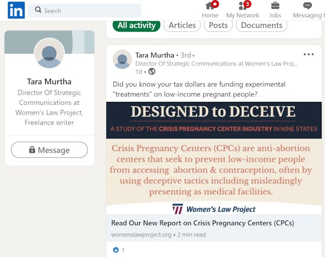 Tara Murtha at The Alliance Image: linkedin Tara Murtha at The Alliance Image: linkedin