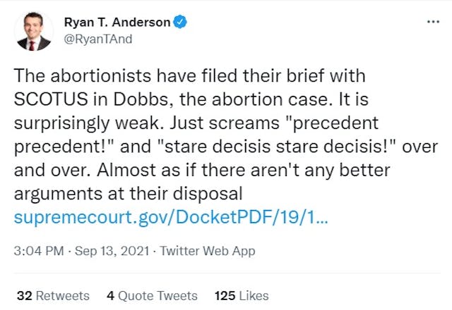 Jackson Women’s Health brief in Dobbs 15-week abortion case headed to SCOTUS called weak (Image: Twitter) Image: Jackson Women's Health brief in Dobbs SCOTUS cased called weak (Image: Twitter)