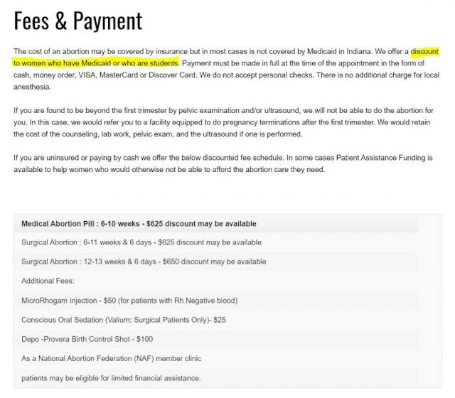 Abortion businesses give discounts to women already under pressure to abort image