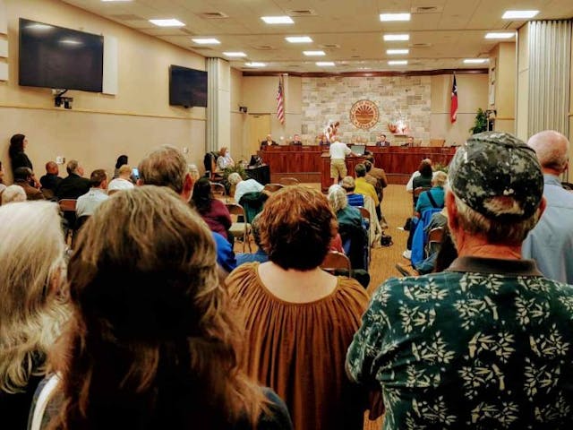 A resident of San Angelo, Texas, testifies before the San Angelo City Council encouraging them to pass an ordinance outlawing abortion within their city limits. (Photo: Mark Lee Dickson) A resident of San Angelo, Texas, testifies before the San Angelo City Council encouraging them to pass an ordinance outlawing abortion within their city limits. (Photo: Mark Lee Dickson)