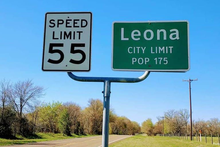 Leona Texas sign mark lee dickson