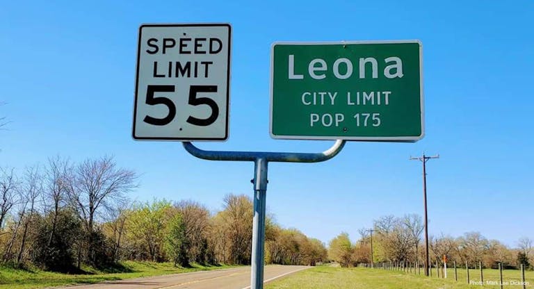 Leona Texas sign mark lee dickson