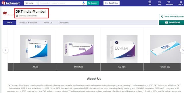 DKT India sells a-kare abortion pills used by Aid Access Image: DKT India sells a-kare abortion pills used by Aid Access