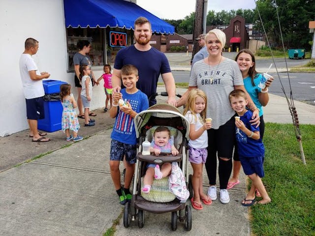 Erika Kapustinski and her family. conceived in rape, abortion