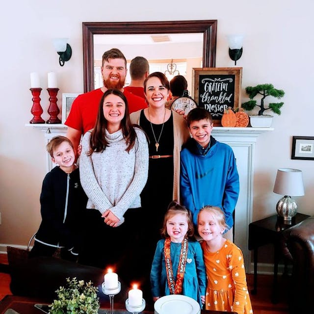 Erika Kapustinski and her family. Photo courtesy of Kapustinski. conceived in rape, abortion