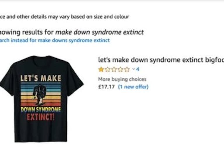 down syndrome amazon screenshot