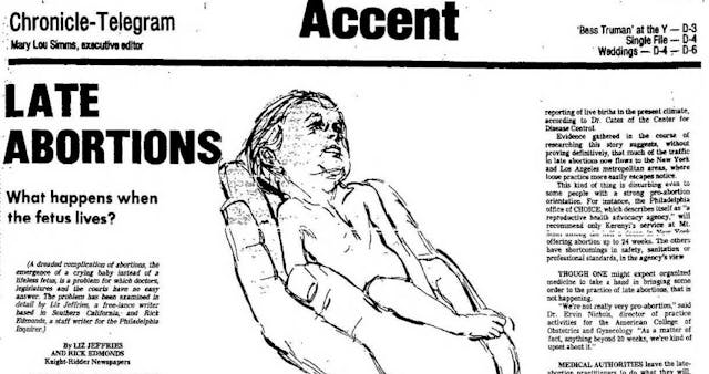 Late Abortions What happens when the fetus lives? ( Op-Ed Liz Jeffries and Rick Edmonds on Dreaded Complication) Image: Late Abortions What happens when the fetus lives? ( Op-Ed Liz Jeffries and Rick Edmonds on Dreaded Complication)