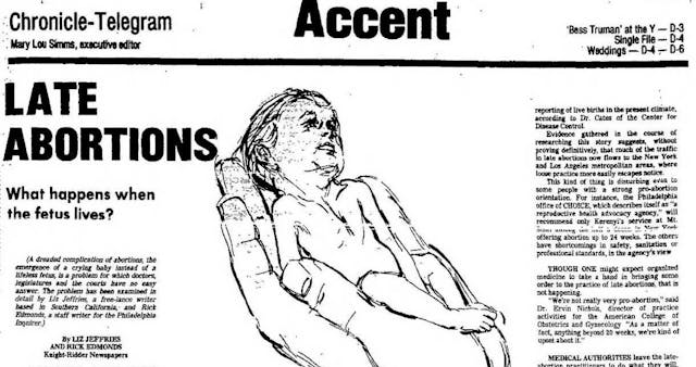 Image: Late Abortions What happens when the fetus lives? ( Op-Ed Liz Jeffries and Rick Edmonds on Dreaded Complication)
