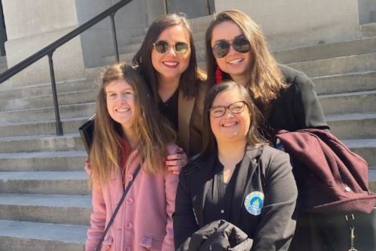 think college, facebook, down syndrome