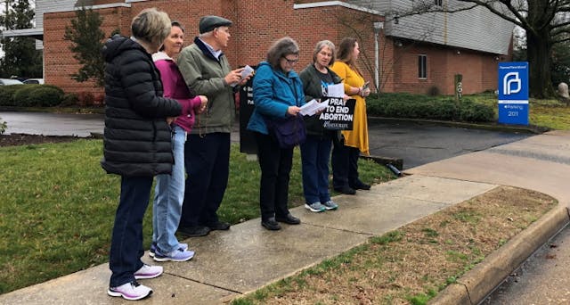 Prayer warriors in Richmond, VA. (Photo:   ) image