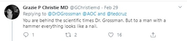 Image: Dr Grazie P Christie responds to abortion doc on fetal pain (Image: Twitter)