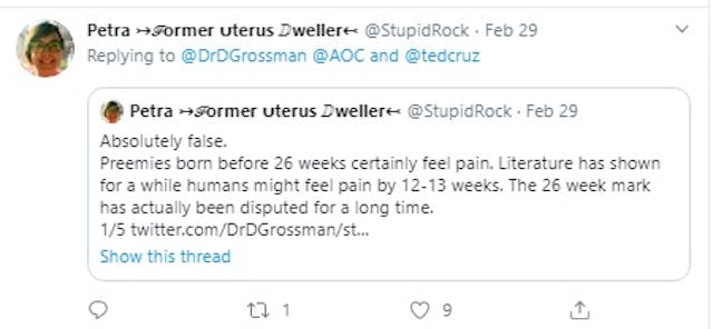 Response to abortion doc Daniel Grossman on fetal pain (Image: Twitter) Image: Response to abortion doc Daniel Grossman on fetal pain (Image: Twitter)