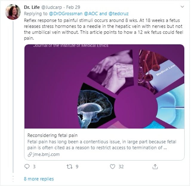 Response to abortion doc Daniel Grossman on fetal pain (Image: Twitter) Image: Response to abortion doc Daniel Grossman on fetal pain (Image: Twitter)