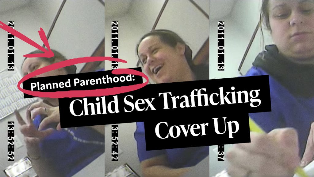 Undercover images montage of Planned Parenthood employee