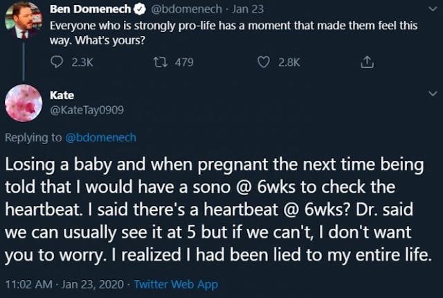 The Federalist publisher asked Twitter users why they’re pro-life — the answers were amazing image