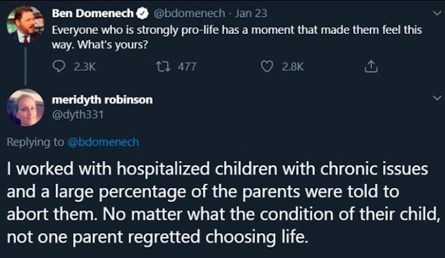 The Federalist publisher asked Twitter users why they’re pro-life — the answers were amazing image