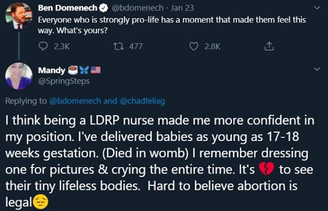The Federalist publisher asked Twitter users why they’re pro-life — the answers were amazing image