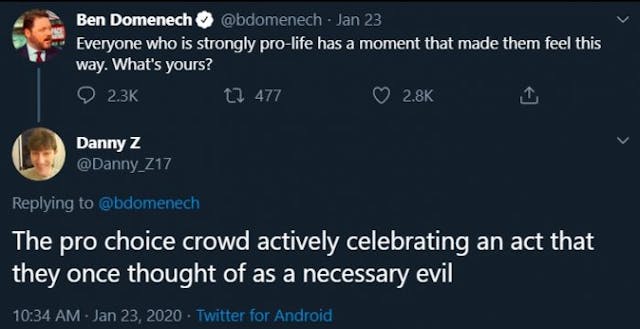 The Federalist publisher asked Twitter users why they’re pro-life — the answers were amazing image