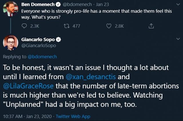 The Federalist publisher asked Twitter users why they’re pro-life — the answers were amazing image