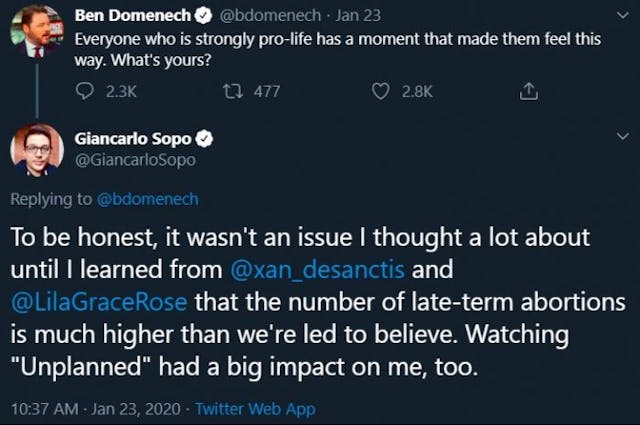 The Federalist publisher asked Twitter users why they’re pro-life — the answers were amazing image
