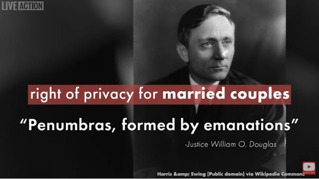 Image: Roe v Wade abortion decision and based on alleged right to privacy (Image: Live Action video on history of abortion)