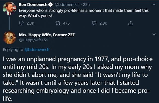 The Federalist publisher asked Twitter users why they’re pro-life — the answers were amazing image