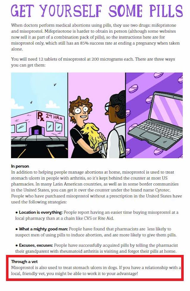 Screenshot Abortion advocate to women: Get pills from veterinarians if desperate for DIY abortions image