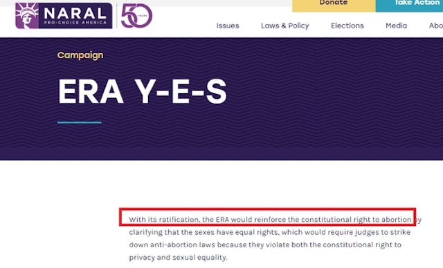 Screenshot, NARAL Screenshot, NARAL