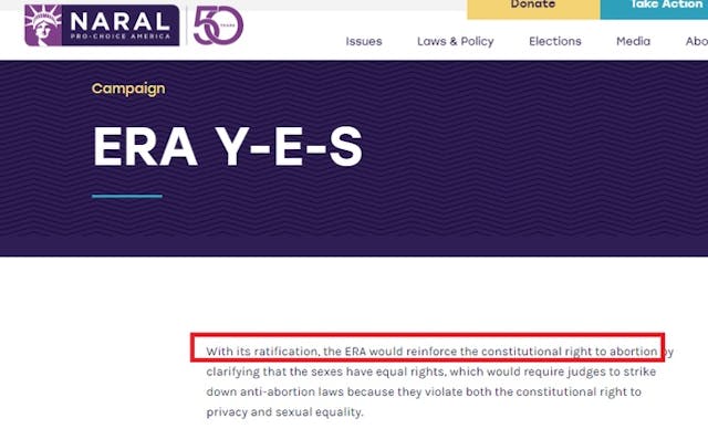 Screenshot, NARAL