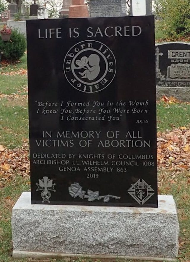 Memorial for abortion victims in Catholic cemetery ignites anger in Ontario image
