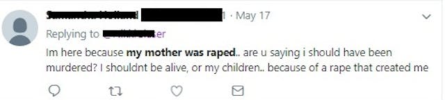 ‘Abortion is not a cure’: Grateful children of rape survivors sound off on Twitter image