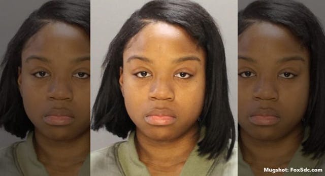 Jani Morris mugshot (via Fox5dc.com) baby boy suffocation