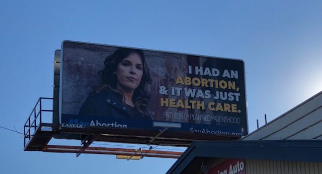 Photo: Jenifer Bowen planned parenthood iowa billboard