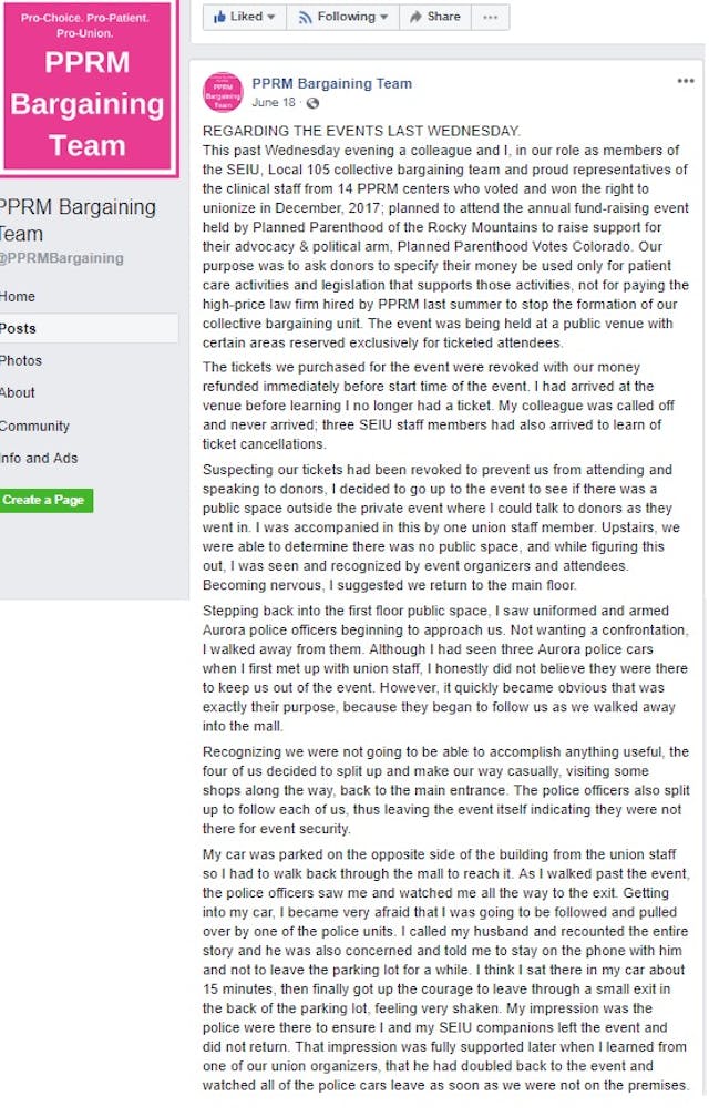 Suzanne Thorp – Planned Parenthood treatment for unionizing Image: Suzanne Thorp Planned Parenthood treatment for unionizing