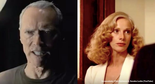 Screenshots: Clint Eastwood (L), Sondra Locke (R)