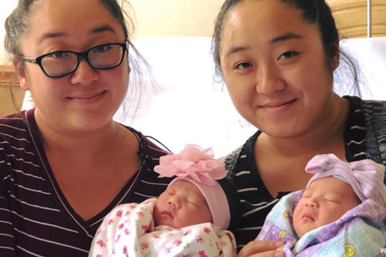 twin sisters daughters