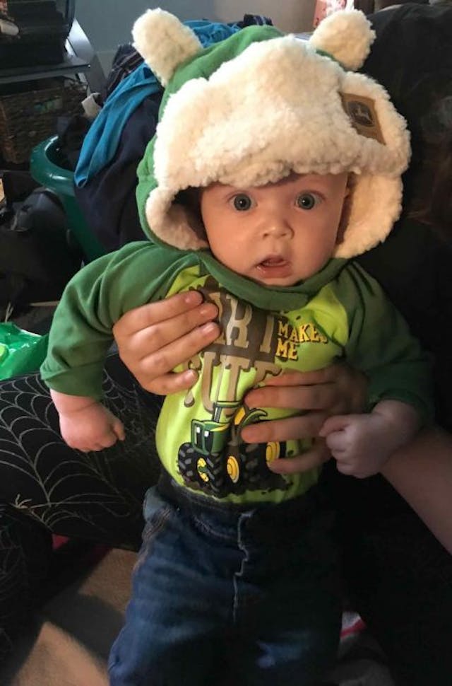 Dallas (Photo provided by the author) pregnant at 17