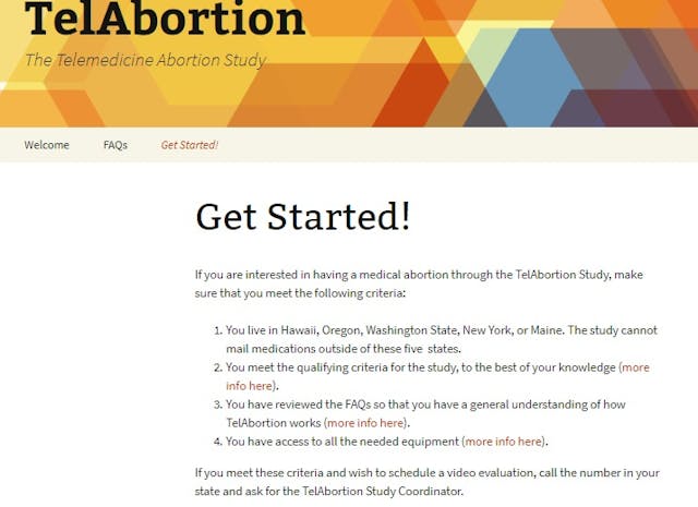 Image: Telebortion website