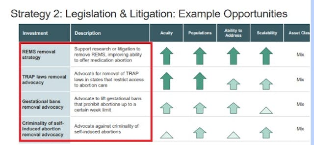 Image: TARA Health Foundation seeks to eliminate REMS for abortion pills (Image credit: Reproductive Health Investors Alliance report)