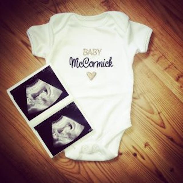 Baby Freya’s ultrasound image. via facebook