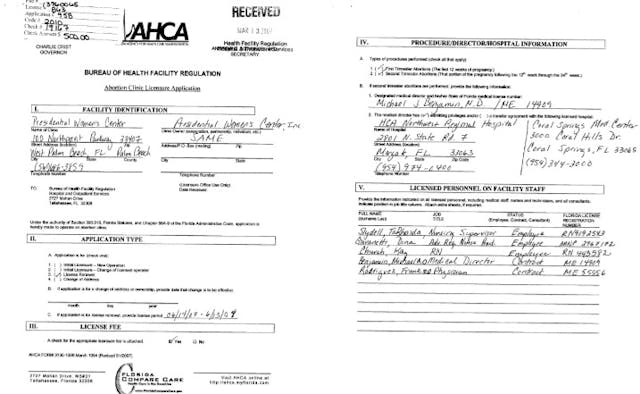 Michael Benjamin and Frank Rodriguez at Presidential Women’s Center abortion clinic (Image credit: Life Dynamics) Image: Michael Benjamin and Frank Rodriguez at Presidential Women's Center abortion clinic (Image credit: Life Dynamics)