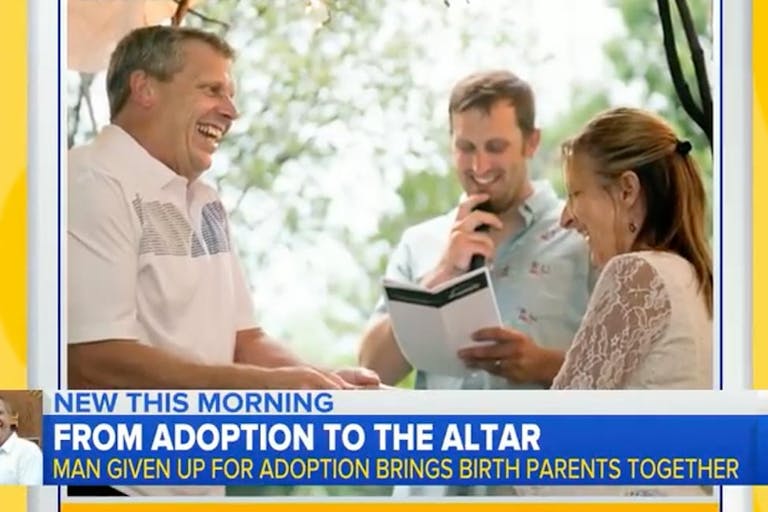 biological parents wedding