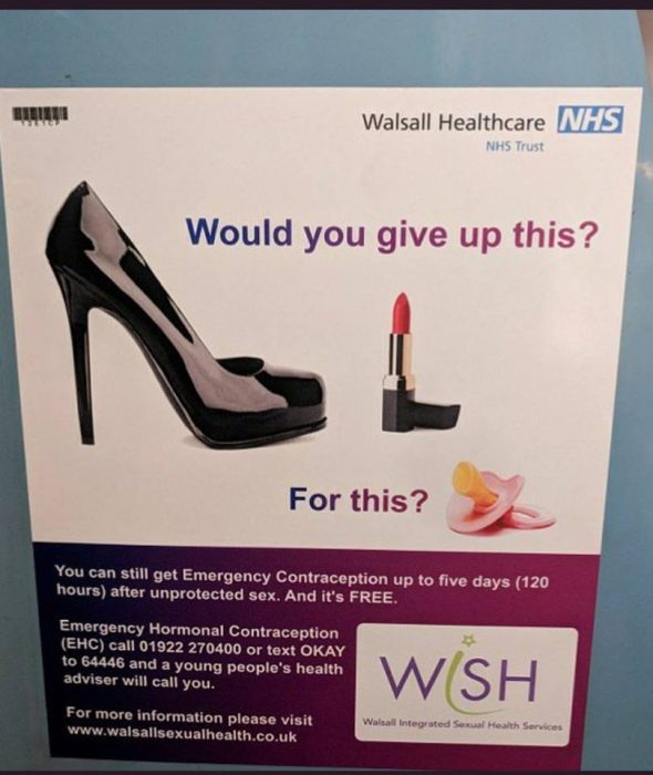NHS apologizes after women slam ad promoting emergency contraception image