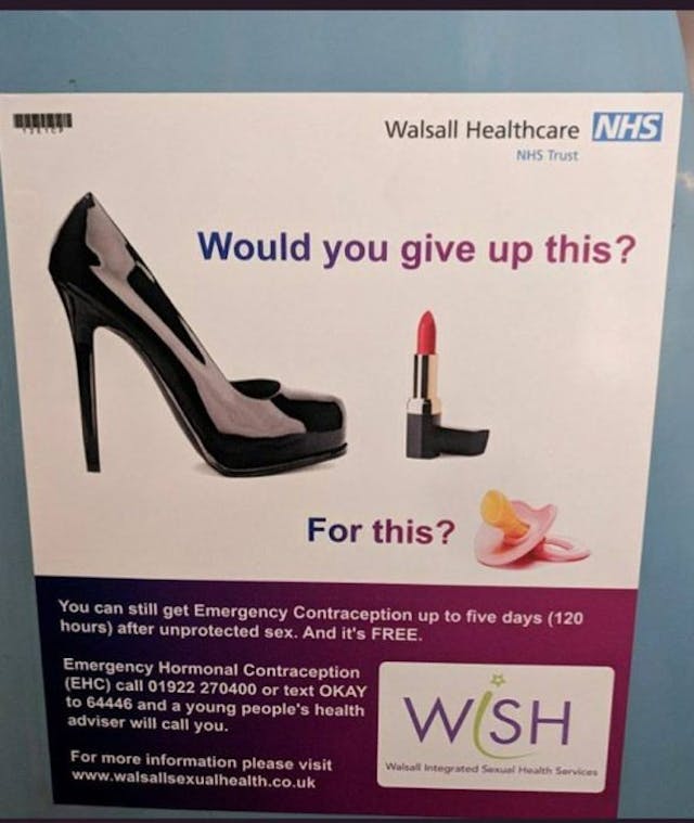 NHS apologizes after women slam ad promoting emergency contraception image