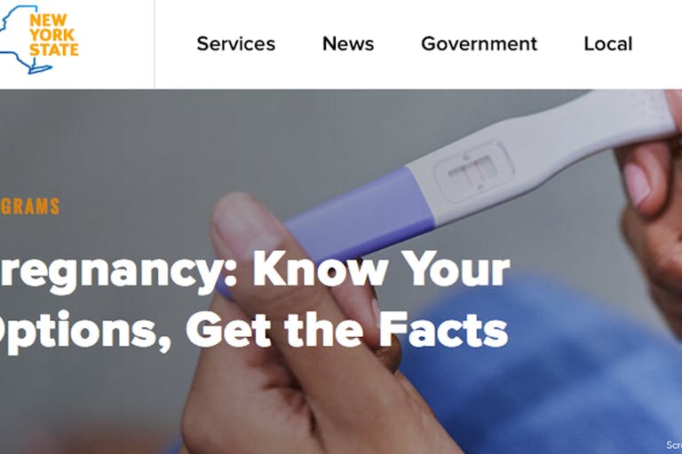 anti-pregnancy centers campaign NY