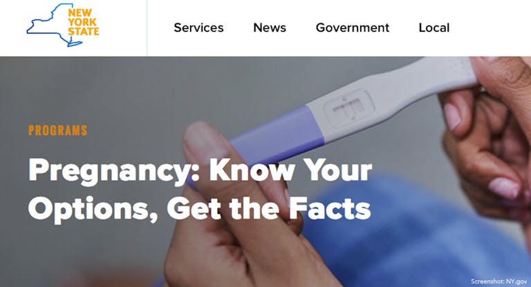 anti-pregnancy centers campaign NY