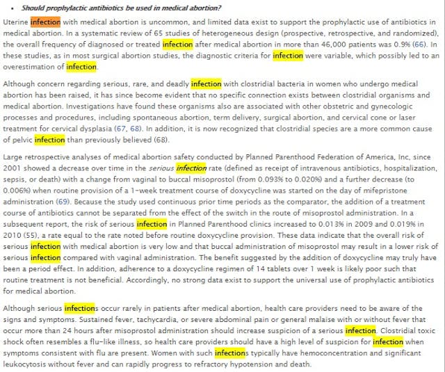 ACOG Practice Bulletin for early abortions Image: ACOG Practice Bulletin for early abortions