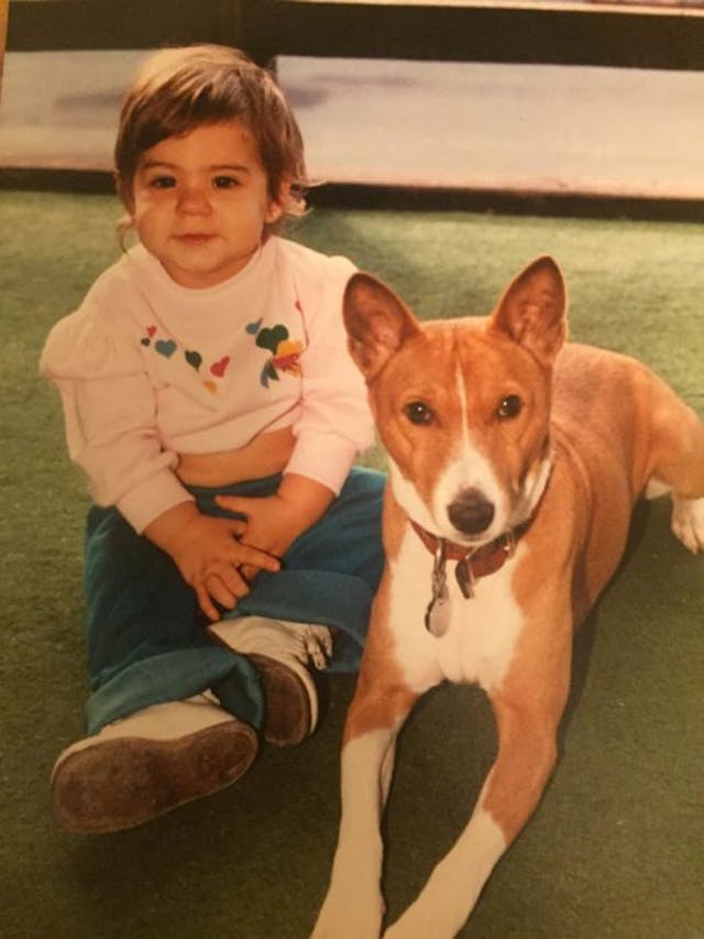 The author, Jaclyn, as a child adoption
