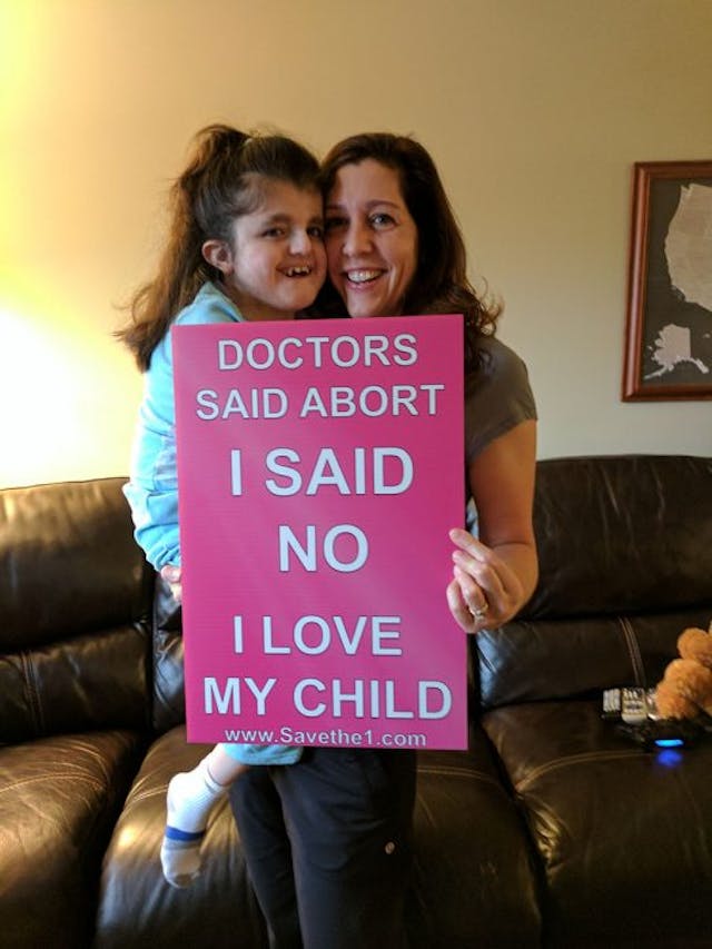 Faith’s mother said no to abortion despite the possibility of Trisomy 18. Photo courtesy of Smith family. Trisomy 18, abortion, kids with disabilities
